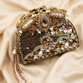 Mocha Luxe Clutch