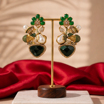 Emerald Bloom Earrings