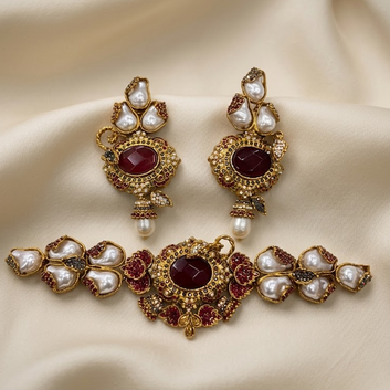 Ruby Rose Necklace Set