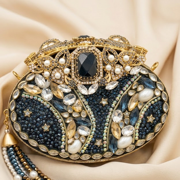 Midnight Sapphire Clutch