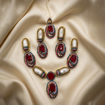 Ruby Radiance Necklace Set