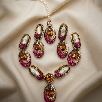 Amber Rose Necklace Set
