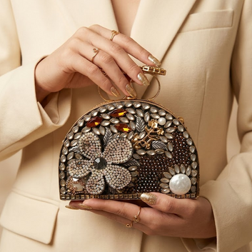 Golden Blossom Clutch