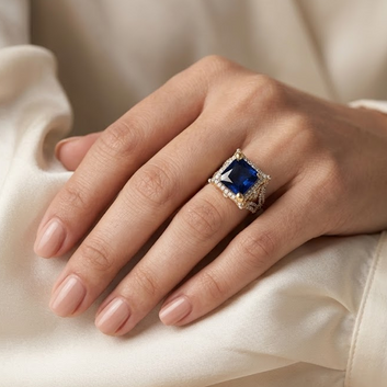Regal Prism Gold Plated Ring