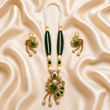Emerald Aura Mala Set