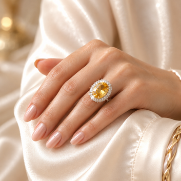 Scarlet Gold Plated Ring