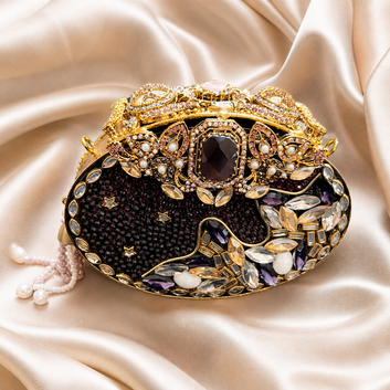 Velvet Noir Clutch